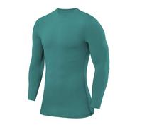 PowerLayer Compression Tops for Men Base Layers Men's Running Top Thermal Shirt - Carmine Green, M