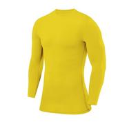 PowerLayer Compression Tops for Men Base Layers Men's Running Top Thermal Shirt - Sonic Yellow, XXL