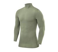 PowerLayer Men's and Boys' Compression Base Layer Top Long Sleeve Under Shirt - Mock Neck