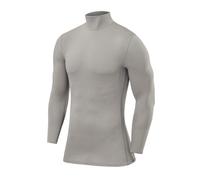 PowerLayer Mens & Boys Compression Base Layer Crew Mock Neck Long Sleeve Shirts