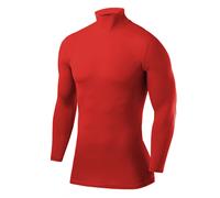 PowerLayer Mens & Boys Compression Base Layer Crew Mock Neck Long Sleeve Shirts