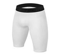 PowerLayer Men's Compression Base Layer Shorts Thermal Shorts Underwear - Bright White, XXL
