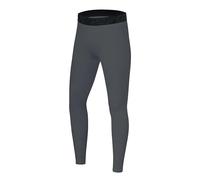 PowerLayer Men's Running Workout Thermal Compression Base Layer Leggings Tights - Darkest Spruce, L