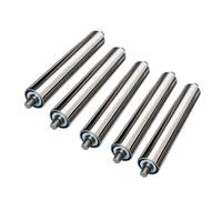 Powerless Conveyor Roller Set - Galvanized Steel Rollers 25-60mm Diameter 100-1000mm Length D38mm 150MM/5.9'' - Pack of 5 for Efficient Material Handling