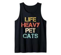 Powerlifter Vintage Weight Lifting Lift Heavy Pet Cats Tank Top