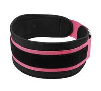 Powerlifting Belt Gym Weightlifting Belt Adjustable Waist Back Support Squat Dumbbell Barbell Deadlifts Training Fitness(Pink,S)