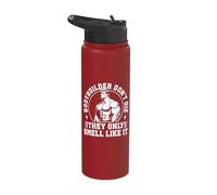 Powerlifting Bodybuilder Don`t Die Only Smell Like Gym Stainless Steel Insulated Water Bottle