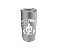 Powerlifting Bodybuilder It´s Pump Season Gym Stainless Steel Insulated Tumbler