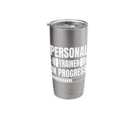 Powerlifting Bodybuilder, Personal Trainer, Gym in Progress Stainless Steel Insulated Tumbler