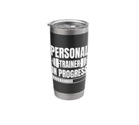 Powerlifting Bodybuilder, Personal Trainer, Gym in Progress Stainless Steel Insulated Tumbler