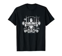 Powerlifting Dad Funny Weightlifting Strongman Workout Gym T-Shirt