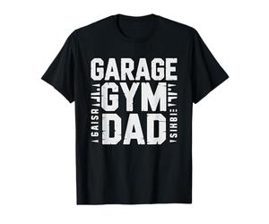 Powerlifting Dad Garage Gym Lifting Heavy Weights Identity T-Shirt