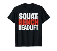 Powerlifting Dad Squat Bench Deadlift Identity Three Lifts T-Shirt