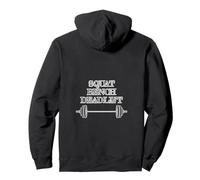 Powerlifting Essentials Squat Bench Deadlift Pullover Hoodie