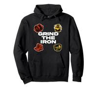 Powerlifting Gym Weightlifting Grind The Iron Pullover Hoodie