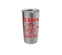 Powerlifting Jesus 0 Days Since Skipped Leg Day Gym Stainless Steel Insulated Tumbler