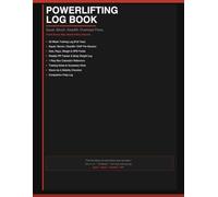 Powerlifting Log Book: 52-Week Training Journal for Squat, Bench, Deadlift & Overhead Press | Track Sets, Reps, Weight & RPE | Includes 1RM Calculator, PR Tracker & Competition Log | 8.5 x 11