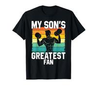 Powerlifting Mom Or Dad My Son's Greatest Fan T-Shirt