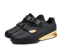 Powerlifting Shoes,Men Women Squat Weightlifting Shoes,Deadlift Gym Trainers,Lightweight,Adjustable Tightness,for Heavy Lifting Deadlifting,Weight Training,Squat Black