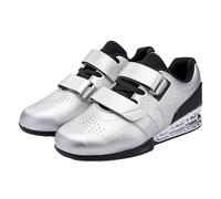 Powerlifting Shoes,Men Women Squat Weightlifting Shoes,Deadlift Gym Trainers,Lightweight,Adjustable Tightness,for Heavy Lifting Deadlifting,Weight Training,Squat Silver