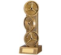 Powerlifting Trophy Award Weights Dead Lift Gold Silver or Bronze Resin 225mm Free Engraving RM168-GOOD (Bronze)