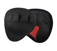 Powerlifting Workout Glove Gym Workout Glove Lifting Grips Pull Up Pads Sweat Proof Pad with 4 Finger Loop Hand Palms Protectors with Finger Separators Weightlifting Hand Pull Up Grip Palms Dumbbell