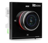 Powerline B50B In Wall Bluetooth Speaker Amplifier, LCD Touch Display, 2x 25W Class-D, USB MicroSD MP3 Player, AUX Line Input/Output, Remote Control & Back Box, Black