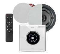 Powerline B50W Bluetooth Ceiling Speaker System with 2x Q Acoustics Qi65CB 6.5" Flush Fit Speakers and In-Wall Amplifier, Speaker Cable