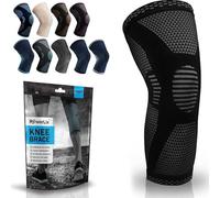 POWERLIX Knee Support for Women/Men, Knee Brace Compression Sleeve Support for Arthritis, Joint Pain, Ligament Injury, Meniscus Tear, ACL, MCL, Tendonitis, Running, Squats, Sports, Black, Large