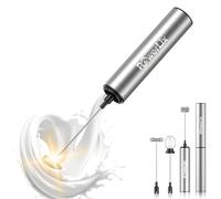 POWERLIX Pro 3-in-1 Handheld Milk Frother Electric - USB-C Rechargeable, 10,000 RPM Quick Whisk, Detachable Heads for Latte/Cappuccino/Egg Whites, Auto-Stop Safety, Portable Barista Tool