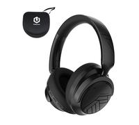 PowerLocus Active Noise Cancelling, 70 Hours Playtime Over Ear Bluetooth Headphones, Hi-Fi Stereo Wireless Headphones with Carry Case, Foldable, with Mic for Travel,Mobile Phone,Laptop (Black)