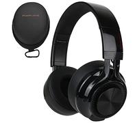 PowerLocus P3 Bluetooth Headphones Over-Ear, [40h Playtime, Bluetooth V5.0] Wireless Headset Hi-Fi Stereo Headphone, Foldable with Mic, Deep Bass, Wired Mode for Cell Phones/Laptop/PC/TV (Black)