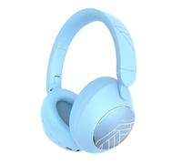 PowerLocus Wireless Headphones Over Ear, Bluetooth Headphones, 4 EQ Modes, 70H Playtime, Hi-Fi Stereo, ENC with Microphone, Soft Memory Foam Earmuffs, Foldable for iPhone/PC/Travel/TV (Light Blue)