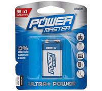 Powermaster 531078 9V Super Alkaline Battery 6Lr61 Single Each 1