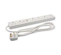 PowerMaster 622432 Surge Protected Extension Lead 6-Gang 2m