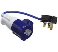 Pmaster 13a-16a Fly Lead Converter 13a Plug To 16a Socket