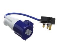 Powermaster 818738 13A-16A Fly Lead Converter 13A Plug to 16A Socket