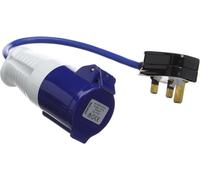 Powermaster 818738 13A-16A Fly Lead Converter 13A Plug to 16A Socket