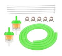 PowerMotor 1/4 Inch Gas Fuel Line Filter Hose Universal Kit,Replacement for 50cc 70cc 90cc 110cc 125cc 150cc Taotao Coolster Apollo Baja ATV Four Wheeler Dirt Pit Bike Green