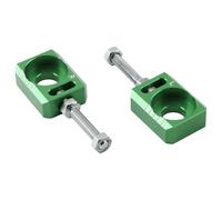 PowerMotor 13mm 0.51" Axle Block,CNC Chain Tensioner Adjuster Repalcement for Surron Light Bee S X Segway X160 X260 Electric Dirt Bike Ebike-Green