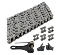 PowerMotor 428 Motorcycle Chain Heavy Duty Drive Chain 104 Links Kit with Breaker Replacement for 110cc 125cc 150cc 250cc Coleman Taotao Apollo TTR RFZ 4 Wheeler ATV Go Kart Dirt Pit Bike
