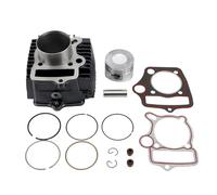 PowerMotor 52.4mm Cylinder Assembly with Gaskets and Piston Ring Rebuild Kit for 4-Stroke 1P52FMH Horizontal Engine 110cc ATV Dirt Pit Bike Go Karts Quad 4 Wheeler Dune Buggys Motorcycle