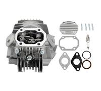 PowerMotor 52.4mm Cylinder Head Assembly with Spark Plug and Gaskets for 4-Stroke 1P52FMH Horizontal Engine 110cc ATV Dirt Pit Bike Go Karts Quad 4 Wheeler Dune Buggys Motorcycle