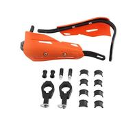 PowerMotor Dirt Bike Handguards,Motorcycle Hand Guards Matte Finish For Universal 7/8" 22mm and 1 1/8" 28mm ATV Motorbike Motocross Supermoto Racing Dirt Pit Bike(Orange)