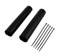 PowerMotor Motorcycle Front Fork Shock Guard,Dirt Bike 50-60MM Universal Fork Shock Absorber Protector Cover for most of 125-500CC Motocross Super Moto Enduro(Black)