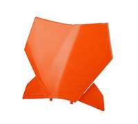 PowerMotor Motorcycle Front Number Plate,Dirt Bike Plastic Number Cover for SX SXF XC XCF XCW XCFW EXC EXCF 125-500cc 2023-2024 Universal Racing Parts(Orange)