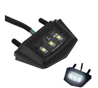 PowerMotor Motorcycle LED 6k License Plate Light,White Mini License Plate Lamp Waterproof Rear Brake Tail Light for Dirt Bike Accessories