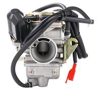 PowerMotor PD24J Carburetor for 4-Stroke GY6 125cc 150cc ATV Go Karts Scooter Mopeds QMJ/QMI157 QMJ/QMI152 - Manifold Intake Diameter 24mm PD24J Carb