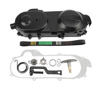 PowerMotor Transmission Cover Assembly Short Case Version with Start Gear Shaft Belt Replacement for TaoTao Roketa Jonway Chinese 49cc 50cc GY6 QMB139 Engine Scooter ATV Quad Go Kart Mopeds