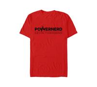 Powernerd Logo Red - T-Shirt - red - L - 100% Cotton L